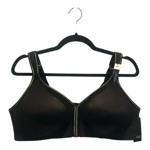 Voglo Wireless T-Shirt Black Bra with Light Gold Outline Size 44C NEW